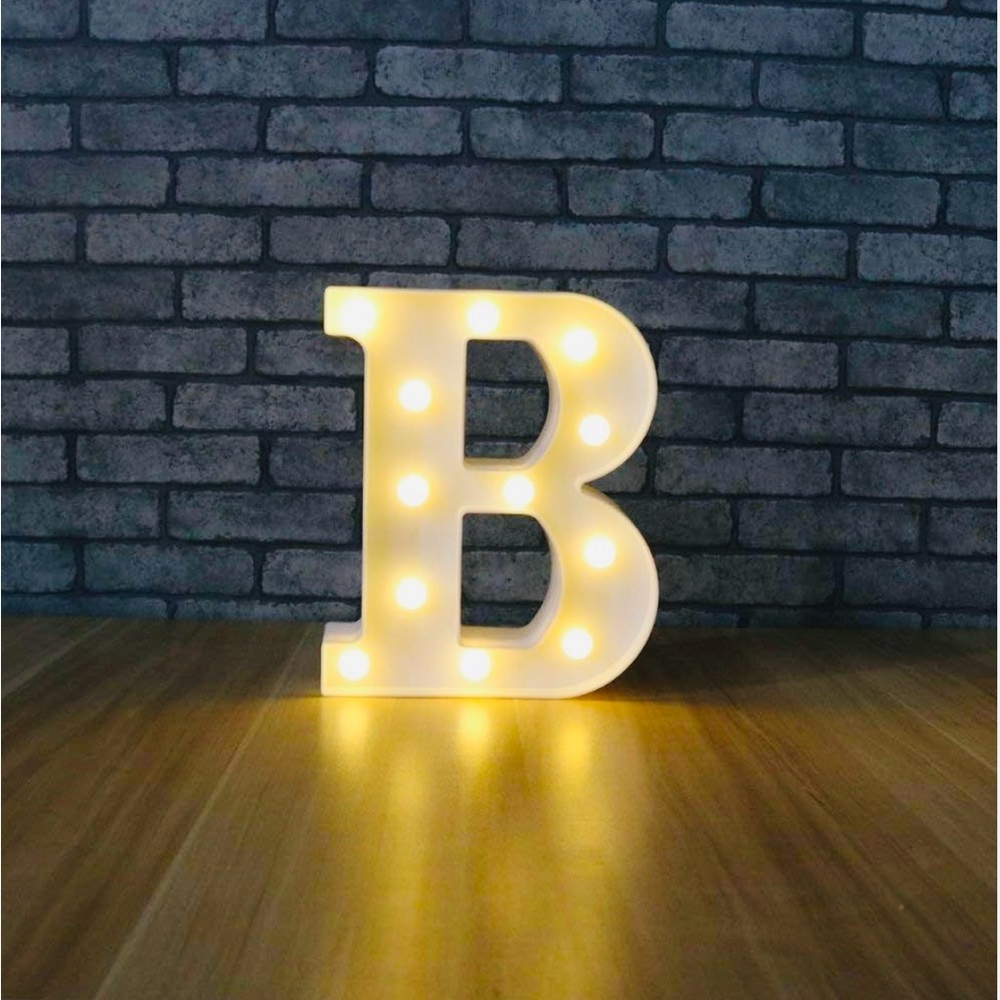 Illuminated Letter B Marquee Light set